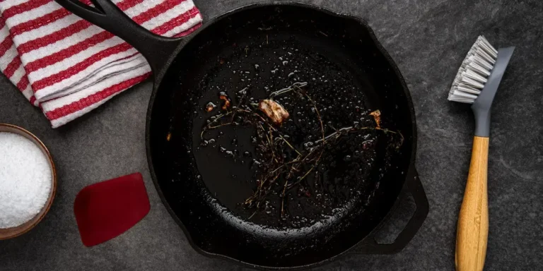How to Clean a Cast Iron Skillet with Salt?