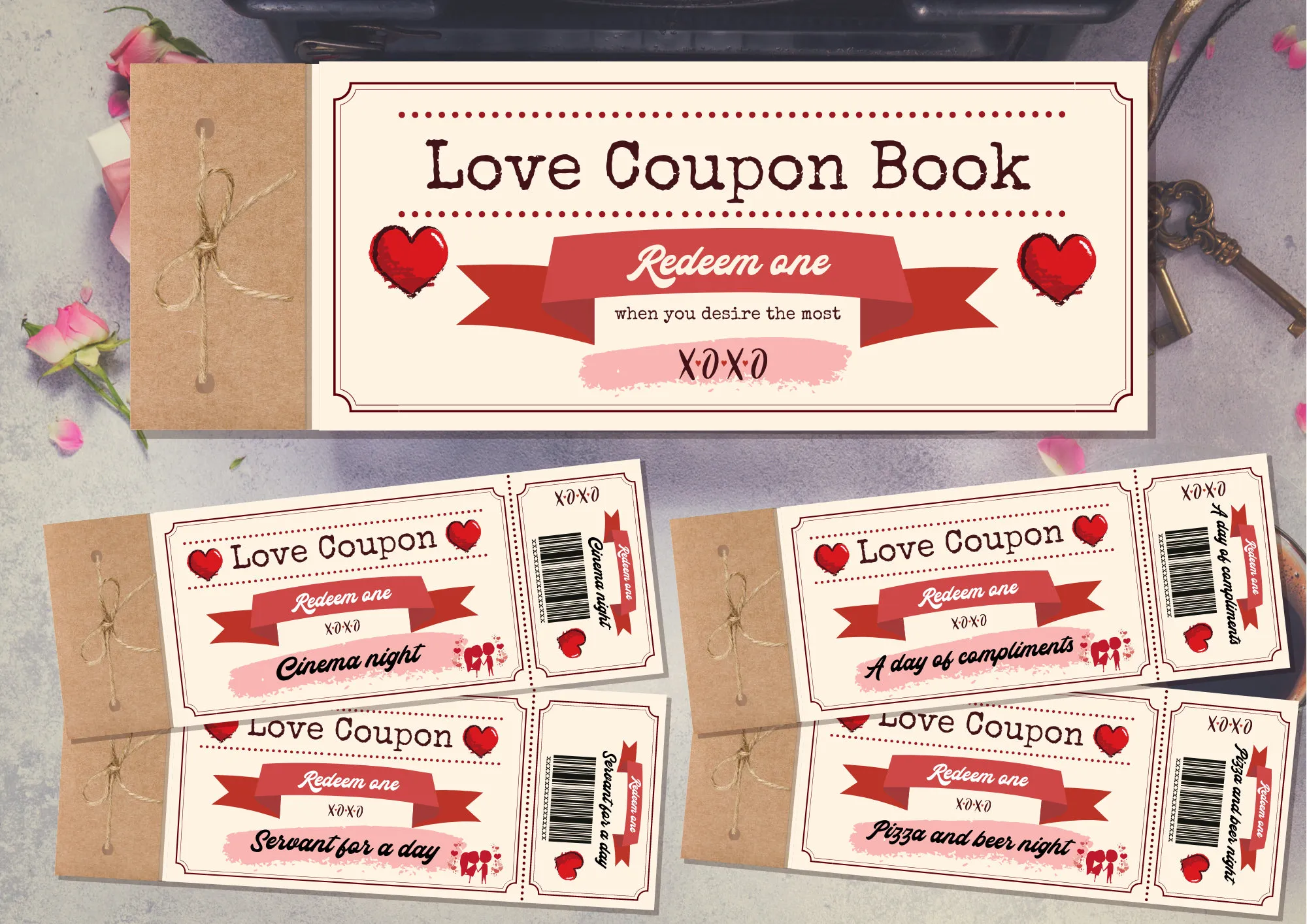 Love Coupon Book