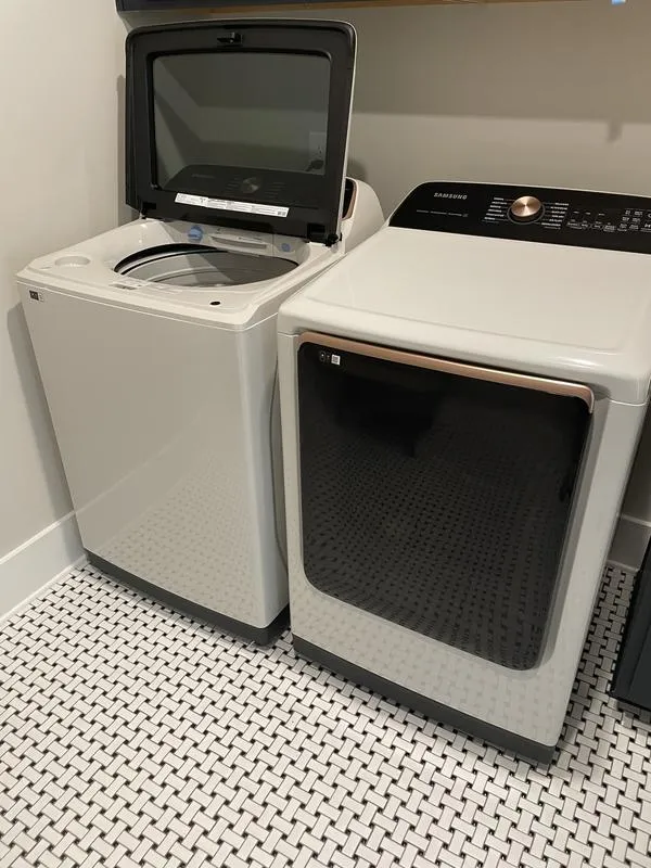 Samsung Smart Top Load Washer & Smart Electric Dryer
